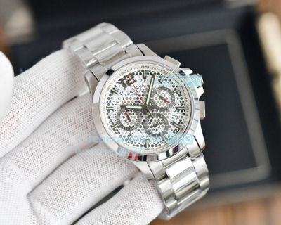 Replica Longines White Mesh Face Stainless Steel Case Quartz Watch